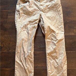 Chico's gold stylish pants